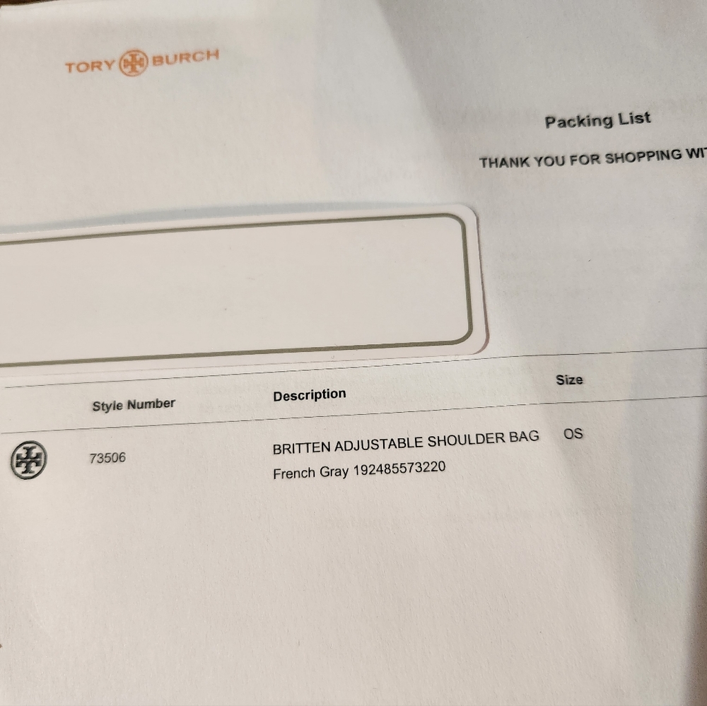 NWT - Tory Burch Britten Shoulder Bag Gray - Picture 7 of 11